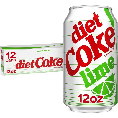 Diet Coke Lime Soda 12pk/ 12 fl oz Cans