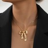 Anna-Kaci Women's Bow - Shaped Pendant Necklace - 2 of 4