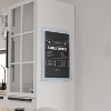 Merrick Lane Wall Mount Magnetic Chalkboard Sign with Eraser, Hanging Wall Chalkboard Memo Board - 2 of 4