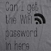 Womens Can I Get The Wifi Password In Here Maternity T Shirt Funny Pregnancy Tee - Crazy Dog Maternity T Shirt - image 2 of 4