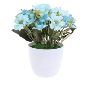 Unique Bargains Artificial Plants Autumn Cherry Blossoms Plastic 3.74"x3.74"x7.87" 1 Pcs - 1 of 4