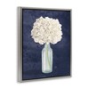 Stupell Industries White Floral Bouquet over Blue Floating Frame Canvas Art - 2 of 4