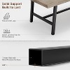 63" Industrial Dining Table for 4-6 People, Wooden Kitchen Table with Sturdy Metal Frame, Rectangular Counter for Dining Room - 4 of 4