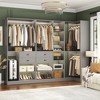 Besiost 110-In Corner Closet System Set with Wood Drawers, Freestanding Closet Organizer with Hanging Rods - 2 of 4
