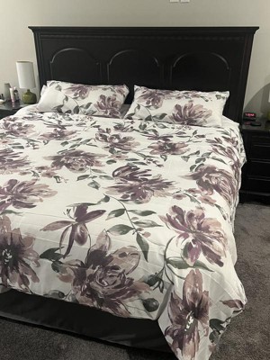 Madison Park Robin Floral Comforter Bedding Set With Bed Sheets Mauve :  Target