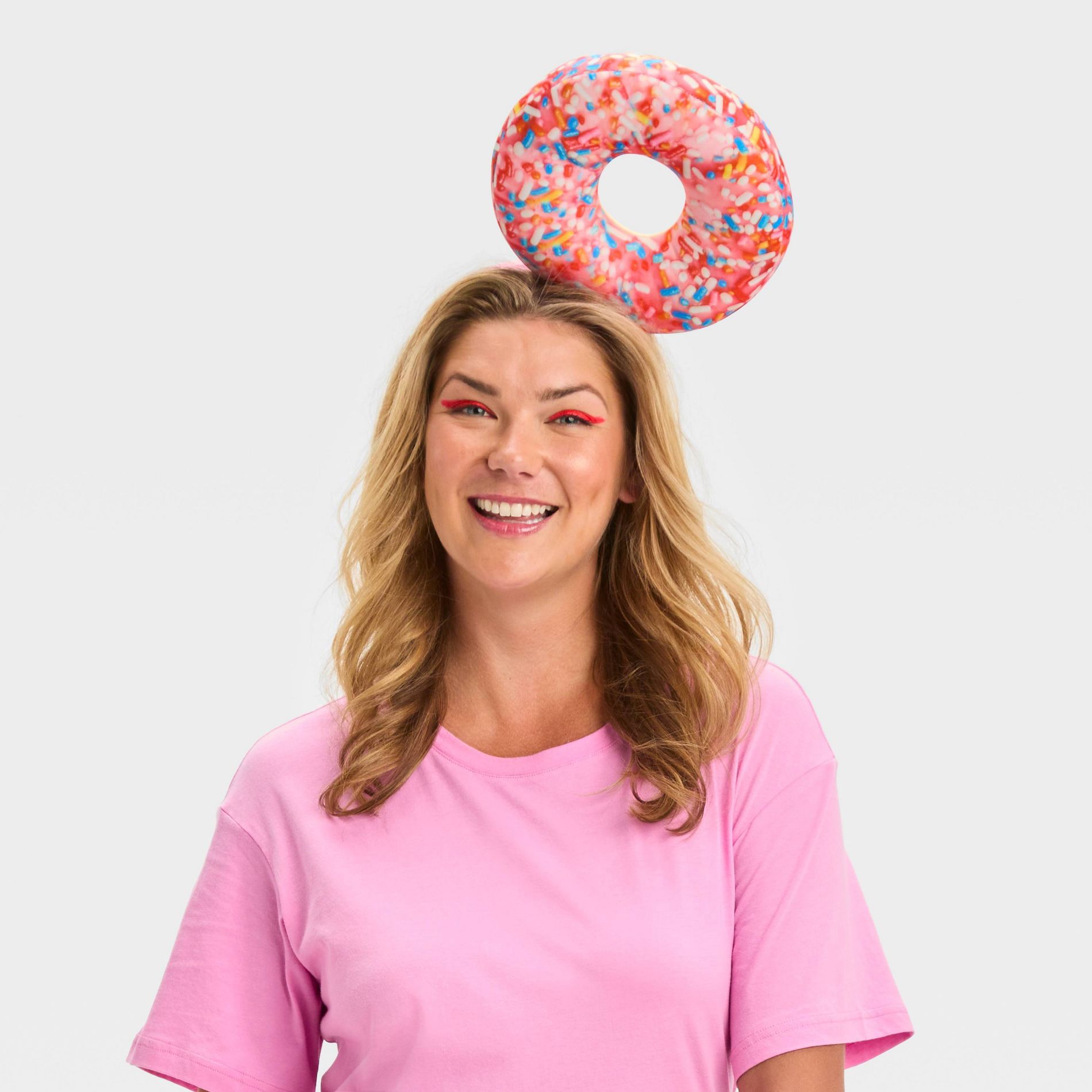Adult Strawberry Donut Fascinator Halloween Headpiece - Hyde and EEK! Boutique™