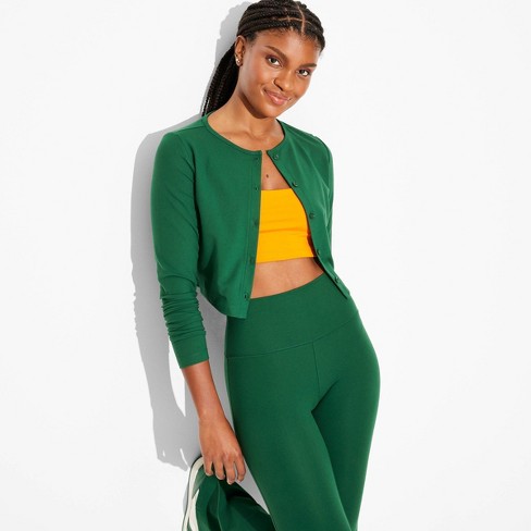 Target green cardigan clearance