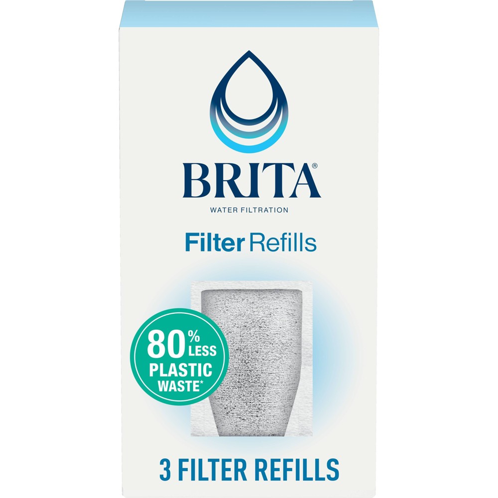 Brita Refillable Replacement Water Filters for Brita Water Pitchers and Dispensers - 3ct