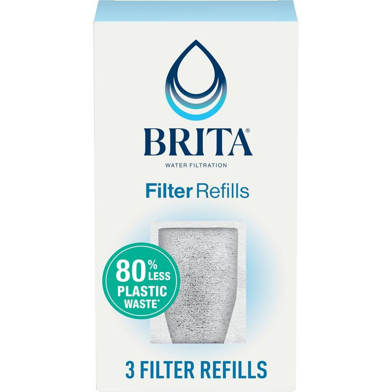 Brita Refillable Replacement Water Filters for Brita Water Pitchers and Dispensers - 3ct, 1 of 23