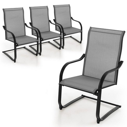 Spring motion patio 2024 dining chairs