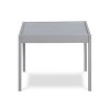 3-Piece Solid Wood Kids Table & Two Chair Set, Gray - 2 of 4