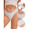 Allegra K Women's No-Show Unlined V-Shape Waist Stretch Hipster Underwear - 3 of 4