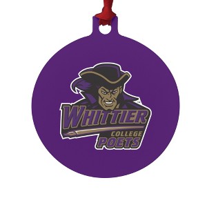 Whittier College Primary Logo Aluminum Holiday Christmas Tree Ornament - 1 of 4