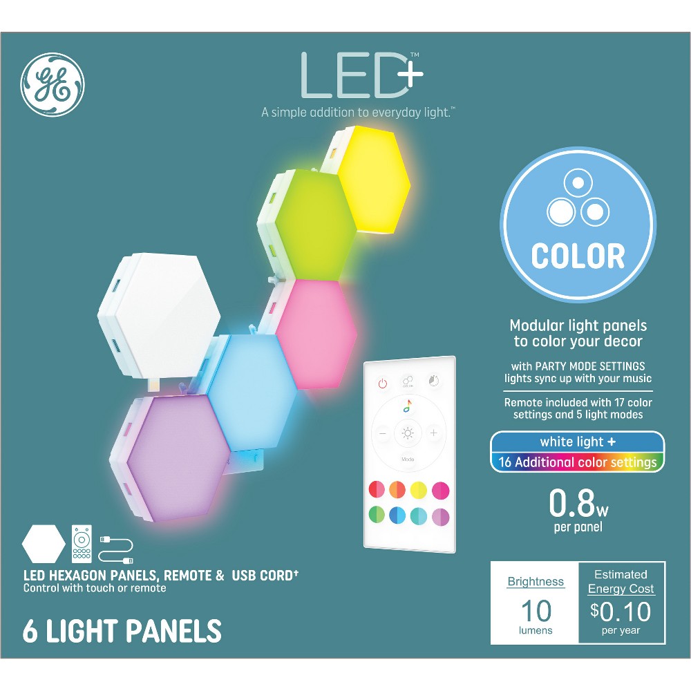 Photos - Floodlight / Street Light General Electric GE LED + Color Tile Light Bulb 