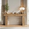 HDZNVF 63 in Farmhouse Console Table, Extra Long Narrow Sofa Table Behind Couch, Wood Entryway Table - 4 of 4