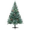 Frosted Pre-lit Christmas Tree with Ball Set&Pinecones 59.1" - 3 of 4