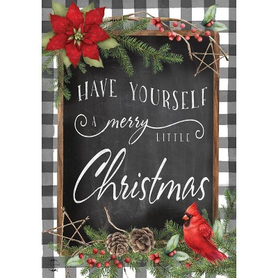 Briarwood Lane Merry Little Christmas Double-Sided House Flag Che