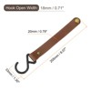 Unique Bargains PU Leather Strap Camping Outdoor S-shaped Hooks and Hangers 8 Pcs - 2 of 4