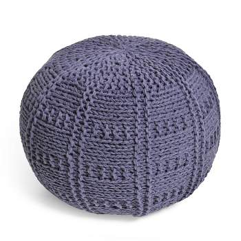 Yuny Handcrafted Modern Fabric Pouf - Christopher Knight Home