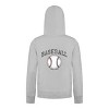 Everyday Kids Baseball Boys Zip Up Hoodie – Classic Sketch Baseball Sweatshirt - 3 of 4