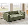 VANOMi Chenille Sectional Sofa with Ottoman - 3 of 4