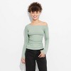 Women's Long Sleeve One Shoulder Top - Wild Fable™ - 2 of 4