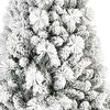 4' Green And White Slender Flocked Pine Christmas Tree - 4 of 4
