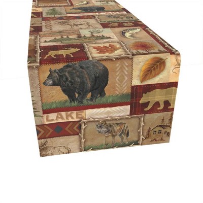 Laural Home Lodge Collage Rectangle Table Runner