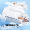 VEVOR Mattress Topper, Queen Size, 1" Thickness, Fiber Fill Pad with Detachable and Washable Layer, Comfortable Supportive,Cooling, Breathable,White - 3 of 4