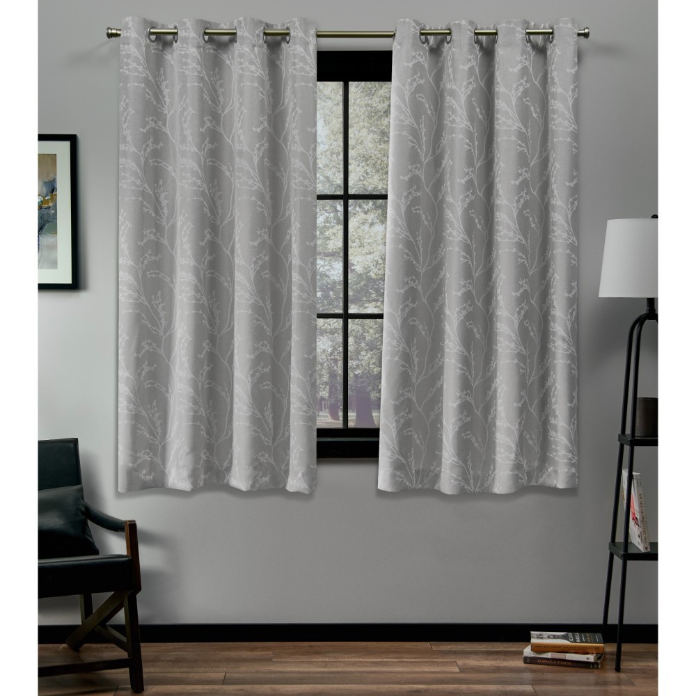 Photos - Curtains & Drapes Set of 2 63"x52" Kilberry Woven Blackout Grommet Top Window Curtain Panel