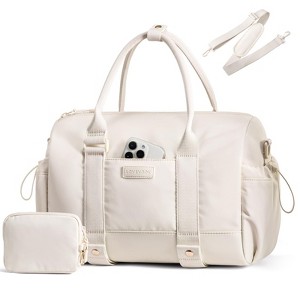 Small Gym Bag for Women with Yoga mat Holder, Mini Duffle Bag for Travel with Wet Pocket - 1 of 4