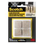 Scotch Felt Pads Beige Square 1 inch
