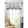 Kate Aurora Country Farmhouse Plaid 3 Pc Tattersall Cafe Kitchen Curtain Tier & Valance Set - 3 of 3