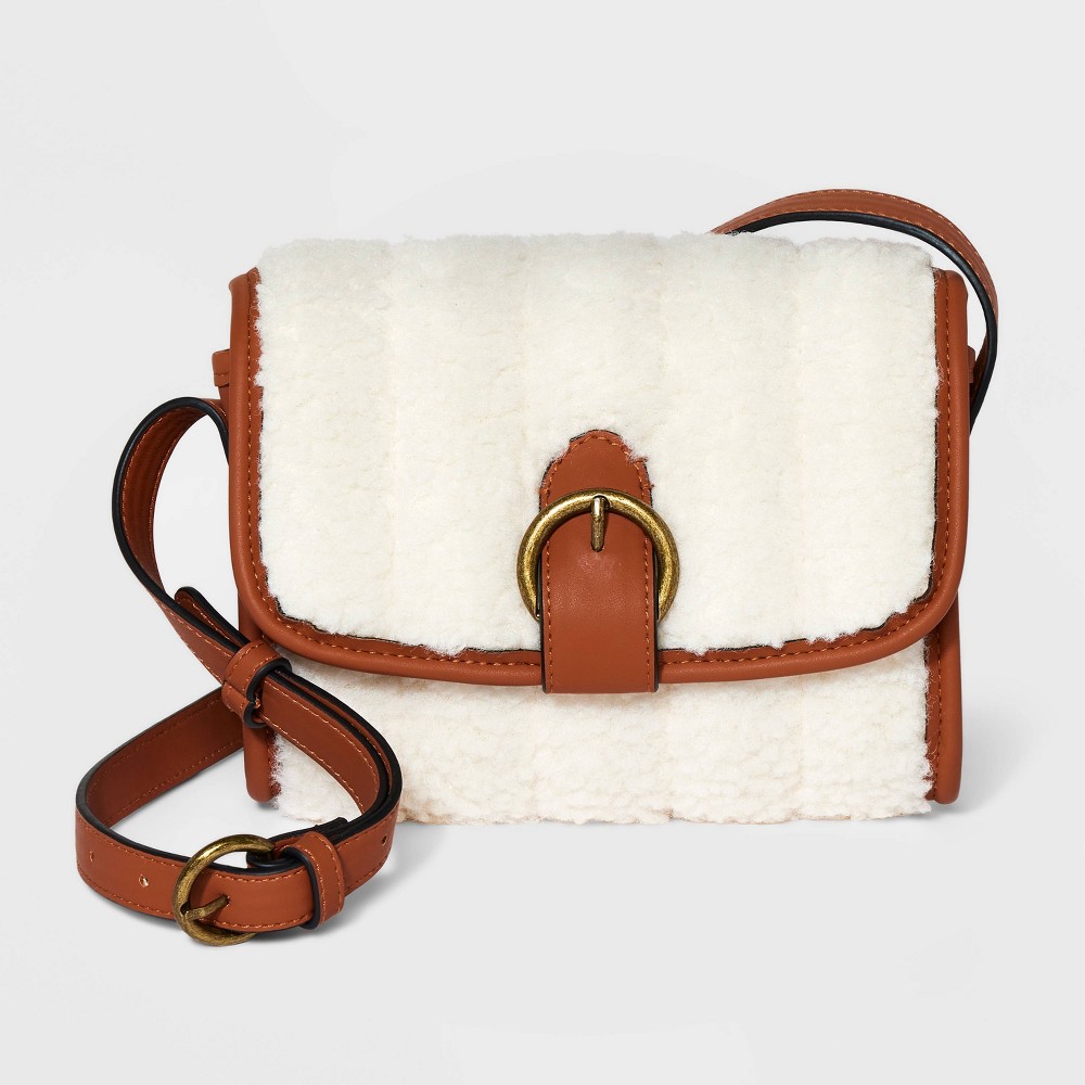 Buckle Flap Crossbody Bag - Universal Thread Beige