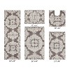 Medallion Collection 5 Piece 100% Cotton Tufted Bathroom Rug Set  with Non-Slip Backing, Machine Washable, Tumble Dry Bath Mat - 2 of 4