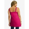 Jessica London Women's Plus Size Stretch Cotton Shirred Tank - 3 of 4