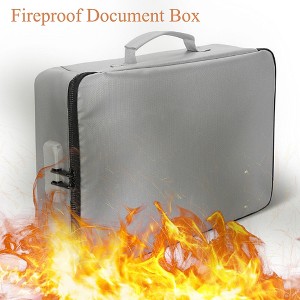 Milex Superior Fireproof Document Storage Box – Safe Organizer for Important Files & Valuables - 1 of 4