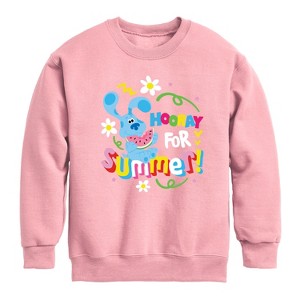 Boys' - Blue's Clues & You! - Hooray for Summer Graphic Long Sleeve Fleece Sweatshirt - 1 of 2
