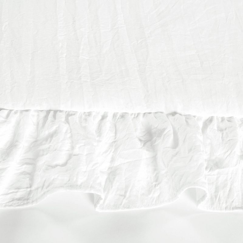 Lush D&#233;cor Crib Bedding Set Reyna Embellished Soft Baby/Toddler - White - 3pc, 3 of 8