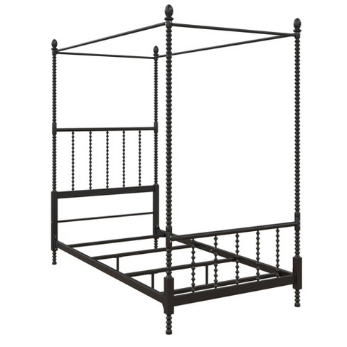 Twin Emilia Metal Canopy Bed Black Room Joy Target