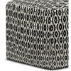 NicBex Modern Square Woven Pouf Ottoman Soft and Comfortable utdoor/Indoor Footstool for Living Room, Bedroom,  Black/White - 3 of 4