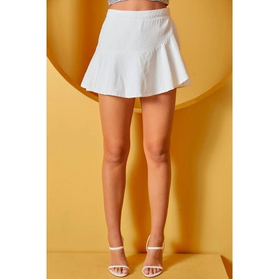 Women's There She Goes Denim Skort - day + moon