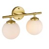 Elegant Lighting Ansley 2 light Chrome and frosted white Bath Sconce - 2 of 4