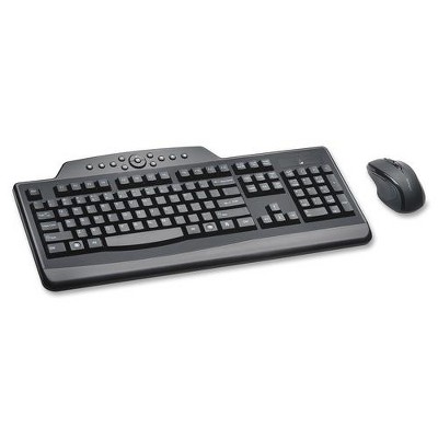 Kensington Pro Fit 72408 Keyboard & Mouse - USB Wireless RF Keyboard - USB Wireless RF Mouse - Optical - Right-handed Only