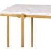 Mark & Day Goldegg 30"H x 47"W x 14"D Modern Gold Console Table - 3 of 4