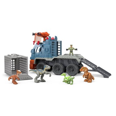 imaginext dinosaur hauler gift set