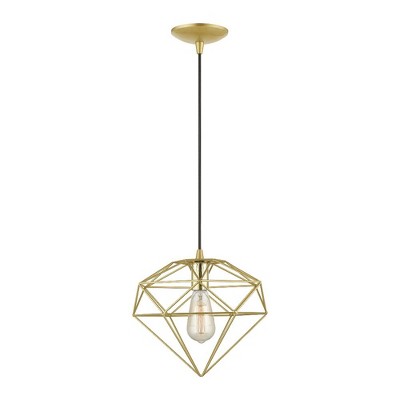 Livex Lighting Knox 1 - Light Pendant in  Soft Gold/Polished Brass