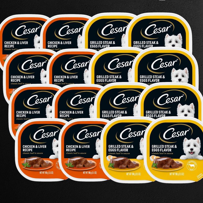 Cesar Classic Loaf In Sauce Wet Dog Food - 3.5oz/12ct
, 6 of 12
