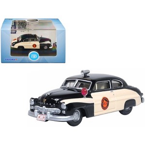 1949 Mercury Monarch Police Black and White "Florida Highway Patrol" 1/87 (HO) Scale Diecast Model Car by Oxford Diecast - 1 of 4