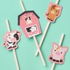 Big Dot of Happiness Girl Farm Animals - DIY Shaped Pink Barnyard Baby Shower or Birthday Party Cut-Outs - 24 Count - 2 of 4